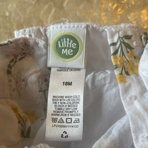 Floral White Sleeveless Dress - Picture 3 of 3